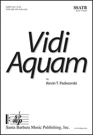 Vidi Aquam SSATB choral sheet music cover Thumbnail